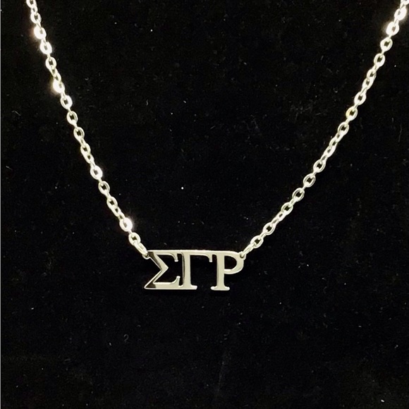 Sigma Gamma Rho Chain Necklace - Picture 2 of 6